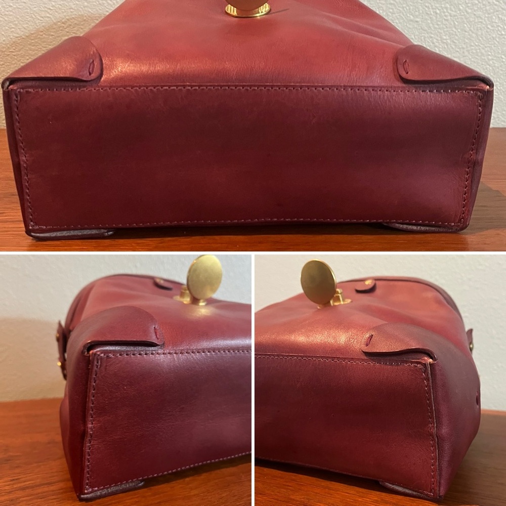 Old Trend “Modern Vintage” Leather Crossbody Mini Doctor Bag - Handmade - Picture 8 of 16